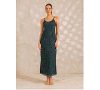 Rose & Nancy Women's astrid-teal-maxi-dress in Green | Size: Medium Rose & Nancy Green M