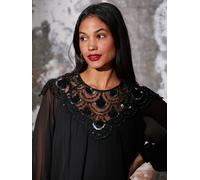 Rose & Nancy Women's Bea Sequin Blouse in Black | Size: Small Rose & Nancy Black S