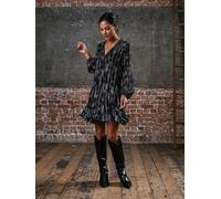 Rose & Nancy Women's Ophelia Black Silver Mini Dress | Size: Medium Rose & Nancy Black M