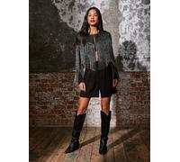 Rose & Nancy Women's scarlett-fringe-jacket in Black | Size: XS Rose & Nancy Black XS