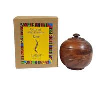 Rose Natural Solid Perfume Beeswax Long Lasting Body Fragrance Balm Solid State Eau De Perfum in Wooden Jar 6 gm