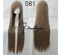 Rose Net 100cm Long Straight Anime Cosplay Wig Costume Synthetic Hair Blue Orange Purple Grey Blue Silver White Woman Wigs + Cap