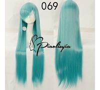 Rose Net 100cm Long Straight Anime Cosplay Wig Costume Synthetic Hair Blue Orange Purple Grey Blue Silver White Woman Wigs + Cap