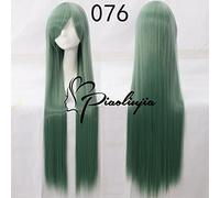 Rose Net 100cm Long Straight Anime Cosplay Wig Costume Synthetic Hair Blue Orange Purple Grey Blue Silver White Woman Wigs + Cap