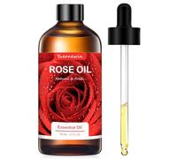 Rose Oil 100ml, Pure Rose Essential Oils for Diffusers, Essential Oil Aromatherapy Fragrance Oils for Massage, DIY, Soap Making, Candle Making, Bath Relaxation, Christmas Gifts for Women