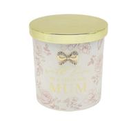 Rose & Oud Soy Scented Candle Glass Jar Floral Decor Fabulous Madelaine Mum Gift
