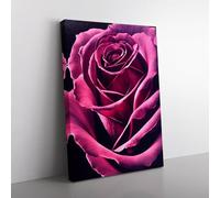 Rose Painting Avant Garde Canvas Wall Art Print Ready to Hang, Framed Picture for Living Room Bedroom Home Office Décor, 76x50 cm (30x20 Inch)