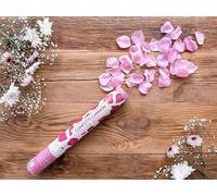 Rose Petal Confetti Launcher, 40 or 60 cm, Approximately 200 Petals (Pink, 60 cm (23.62 inches))