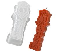 Rose Pillar Candles Silicone Mould, Professional Silicone Mould for Handmade Pillar Candle Making, Soap, Wedding Decoration, Flowers Candle Wax Casting