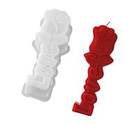 Rose Pillar Candles Silicone Mould, Professional Silicone Mould for Handmade Pillar Candle Making, Soap, Wedding Decoration, Flowers Candle Wax Casting