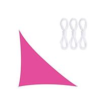 (Rose Pink, 5m x 5m x 7.1m) Youngshion Right-angled Triangle Sun Shade Sail Canopy