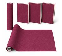 Rose Pink Bookbinding Linen Fabric 57" x 17.3" for DIY Book Covers, Archival Grade Thick Backing, Durable Fray-Resistant Cloth for Wedding Albums, Scrapbooks & Custom Binding, Multi-Color Options
