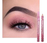 Rose Pink Eyeshadow Stick, Cream Eye Shadow Crayon Pencil, Shimmer Pearl Bright Color, Natural Glitter Eyeshadows Pen, High Pigmented Eyes Makeup Highlighter Eye Liner