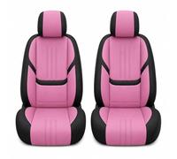 Rose Pink Front Seat Covers for Mercedes-Benz GLC 2 Piece Universal Seat Protector Set, Soft Suede-Touch Stretch Fabric, Personalised Look for Car Interiors