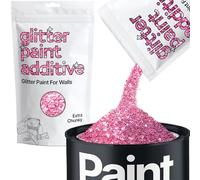 Rose Pink Glitter Paint Additive Extra Chunky 100g for Adding Sparkle to Paints & Varnish | Paint Walls Sparkly Add to Emulsion, Acrylic or Lacquer Indoor | Hemway