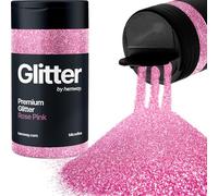 Rose Pink Glitter Shaker, 130g Microfine Glitter, Crafts 1/265" Metallic Flake Rose Pink Sequins, Resin & Epoxy Crafts, Decorating, Halloween, Christmas Nail, Face, Hemway