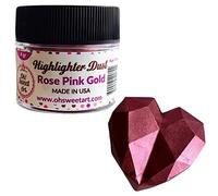 Rose Pink Gold Highlighter Dust (4 grams Net. container) by Oh Sweet Art Corp