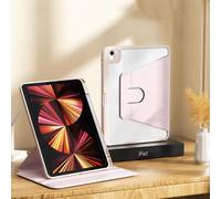 ([Rose Pink], iPad Pro 2018/2020/2021/2022 (11-inch)) 360 Degree Rotatable iPad Protective Case with Adjustable Stand and Pen Slot for 10.2/10.9-inch iPad, Suitable for 10th Generation