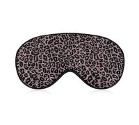 Rose Pink Leopard Print Sleep Mask Eye Masks Soft Blackout Eye Shade Cover Blindfold Eyeshade for Deep Rest Travel Nap