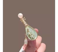 Rose pipa hair clip, new Chinese style niche side clip, bangs clip, antique style headwear(Flower Pearl Pipa Hair Clip)