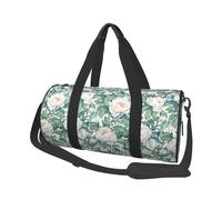 Rose Print Travel Duffel Bag, Lightweight Sports Gym Bag with Shoulder Straps for Women Men Teen ravel Business Trip