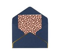 Rose Printed Pattern Print Blank Greeting Cards, Pearl Paper Envelopes Suitable For Various Occasions - Anniversary Cards, Thank You Cards, Holiday Cards, Wedding Cards, Congratulations, And More