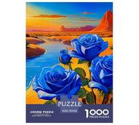 Rose Puzzles 1000 Pieces for Adults with Extra Fun Challenges Colourful Educational Games 100% Recycled Cardboard Jumbo 70x50cm/1000pcs