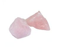 Rose Quartz Crystal 2 PCS Premium Gem Stones and Crystals (1.18-1.97") Natural Raw Stones for Meditation, Chakra Balancing, Reiki & Spiritual Gifts