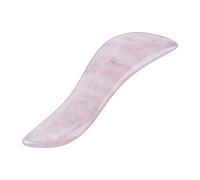 Rose Quartz Crystal Face Massage Stick for Skincare and Self Care Natural Facial Roller Tool 115mm 4.5 Inch Glossy Stone Massager for Gua Sha Lymphatic Drainage and Puffiness Reduction