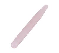 Rose Quartz Crystal Face Massage Wand Stone Smooth Stick Handheld Massage Tool for Facial Acupoint Therapy Spa Relaxation Rose Quartz Material 12cm 51g