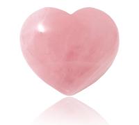 Rose Quartz Crystal Heart 40mm Healing Gemstones Pink Gifts for Her