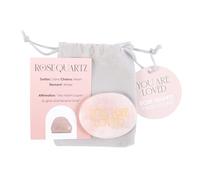 Rose Quartz Crystal Palm Stone - Spiritual Love Token for Crystal Healing Gift, Embrace Positive Energy with This You are Loved Rose Quartz Gemstone