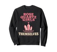 Rose Quartz Crystal Self Love Wellness Girl Gift Sweatshirt