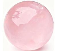 Rose Quartz Crystal Spheres, Rare Protective Stone Balls Powder Glass Sphere Decor Chic Desktop Adornment Elegant Home Office Bedroom for, Feng Shui,20mm