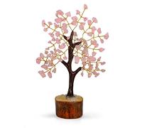 Rose Quartz - Crystal Tree - Bonsai Tree - Tree of Life - Gemstones - Mini Gem Tree - House Warming Gifts New Home - Spiritual Gifts - Crystal Gifts