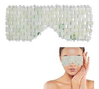 Rose Quartz Eye Mask, Jade Eye Mask, Anti Wrinkle Roll-On Massaging, Comfort & Smooth for Alleviate Puffiness, Face Relax, Eyes Relieve, Migraine, Meditation