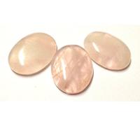 Rose Quartz Gemstone Single Thumb Stone Crystal Healing Wellness Reiki Feng Shui Gift Energy Peace Meditation Worry Stone Handcrafted