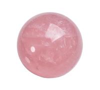 Rose Quartz Gemstone Sphere, Crystal Ball with Stand,Polished Divination Feng Shui for Home & Party Decor for Women,5cm/1.96in Gemstone Stone