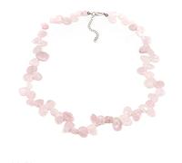Rose Quartz Pear Bead 18 Inch With Extender Chain