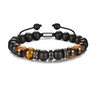 Rose Quartz Pink Zebra Jasper Inspirational Bracelet Life is Tough But So Are You Healing Stone Beaded Bracelet with Heart Charm for Women (31)