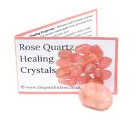 Rose Quartz Polished Tumblestone Healing Crystals Crystal With Guide & Bag