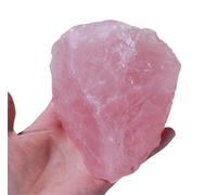 Rose Quartz Raw Stone Crystals Gemstones Rough Crystal for Tumbling Cabbing Polishing Fountain Decoration,300~500g Gemstone Stone