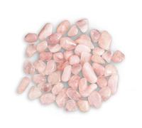 Rose Quartz Tumbled Gemstones - Pack of 50 | Hand Selected A-Grade | Polished Natural Gemstones for Displays, Personal Use, and Gifts!