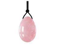 Rose Quartz Yoni Egg Kegel Exercise Egg Natural Pink Crystal Women Massage Ball,45 * 30mm