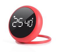 Rose Quick Que Kitchen Timers, Visual timers Large LED Display Magnetic Countdown Countup Timer for Classroom Cooking Fitness Baking Studying Teaching, Easy for Kids and Seniors (Rose)