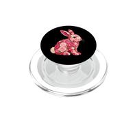 Rose Rabbit Bunny Flower Gardening Floral PopSockets PopGrip for MagSafe