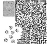 ROSE RAIN Hard Impossible 1000 Piece Jigsaw Puzzle for Adults Dust-Free Thick HD Board with Letters on Back Brain Maze Abstract Art Cool Mindfulness Brain Teaser Unique Gift