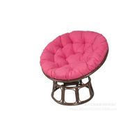 (Rose red, 70*70cm) Hammock mattress bird's nest cushion round thick radar chair single cradle hanging basket cushion hanging chair