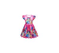 (rose red, 9-10 years ) Gentleman-UK Bluey Bandit Bingo Chilli cosplay custome fly sleeve dress