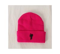 (Rose Red) Billie Eilish Beanie Hot Topic Knit Hat Stretchy Cap Women Men Hat Cosplay Knit